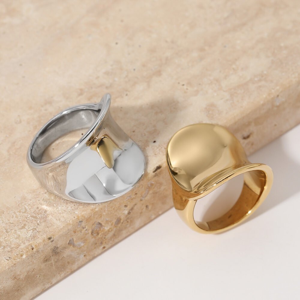316 Irregular Smooth Surface Ring - Image 2