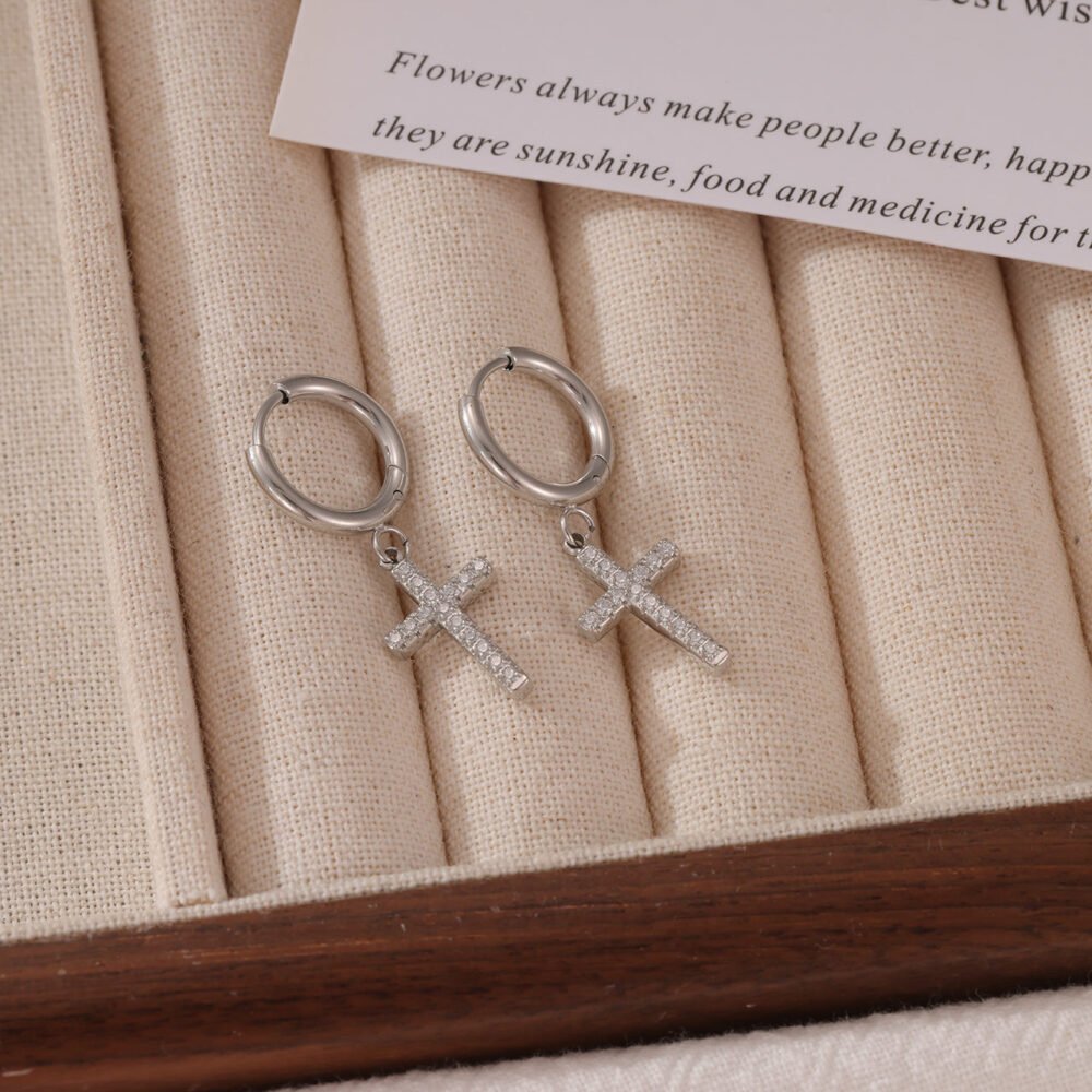 Cross Earrings - Image 3
