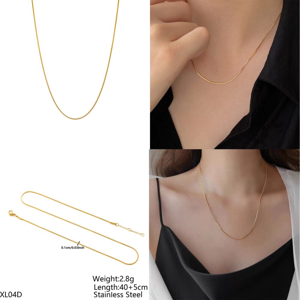 Stainless Steel Chain Necklace - Image 2