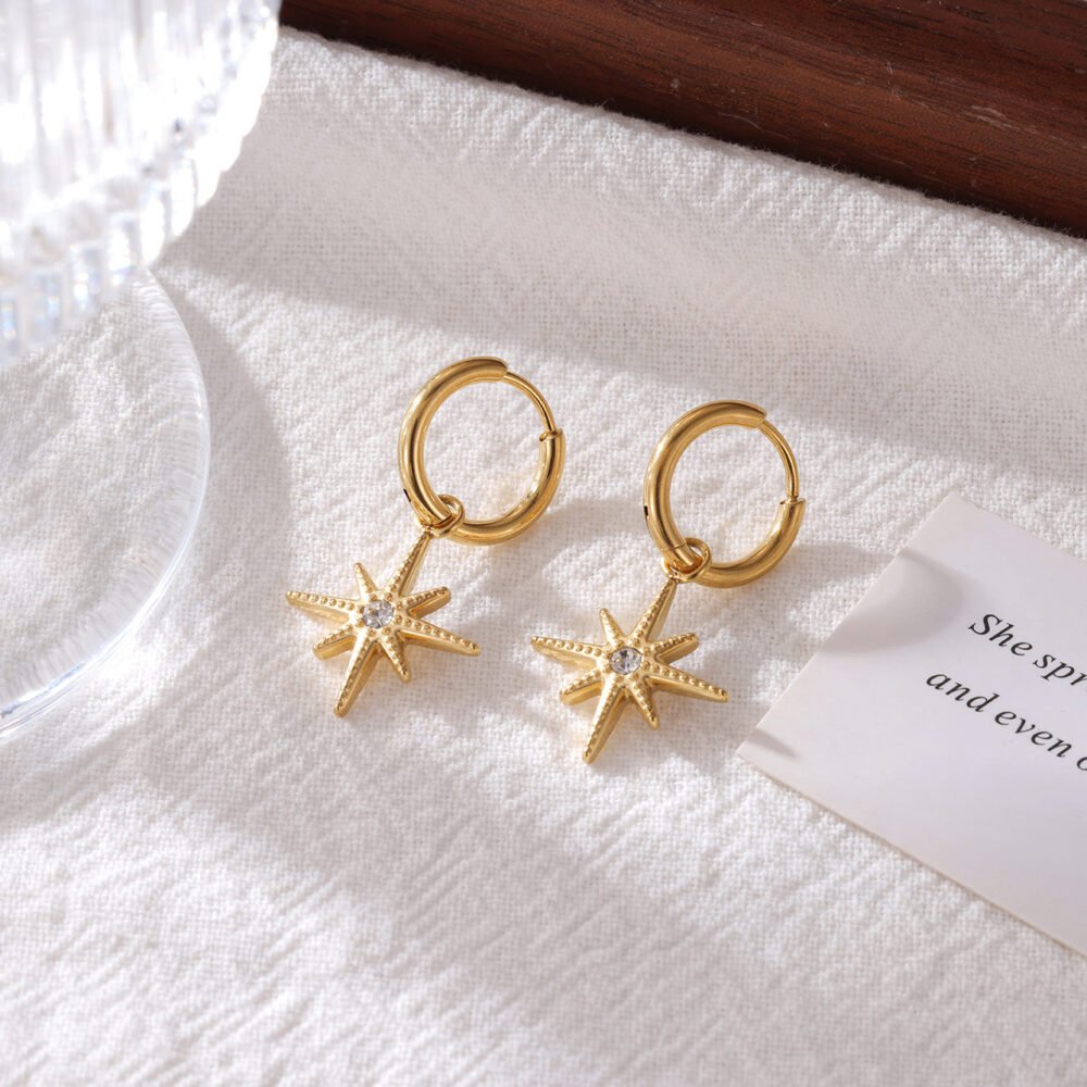 Star Twinkling Star Geometric Type Earrings - Image 2