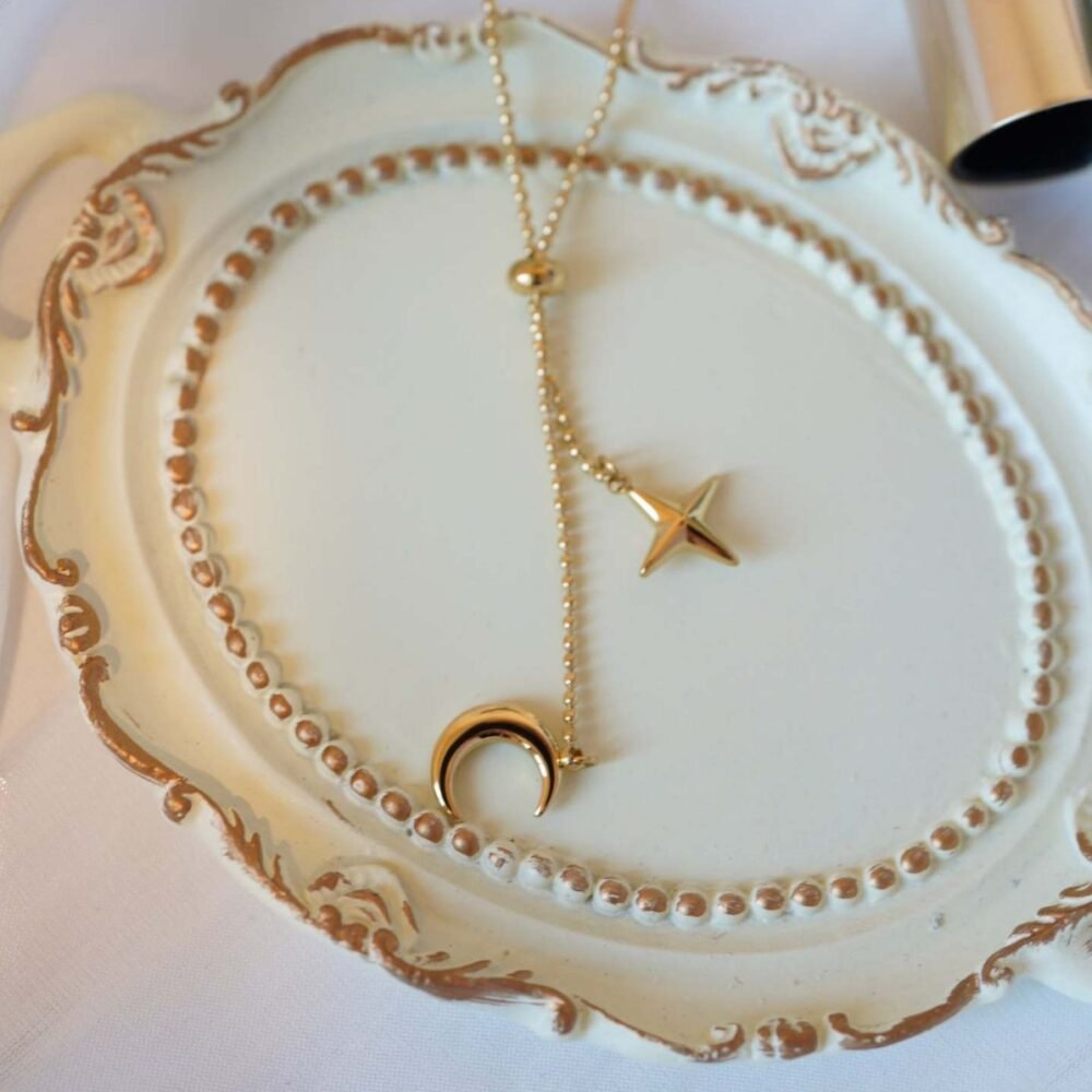 Tassel Moon Star Necklace - Image 3