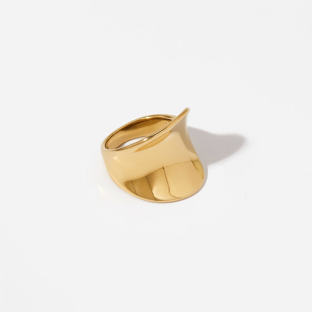316 Irregular Smooth Surface Ring - Image 5