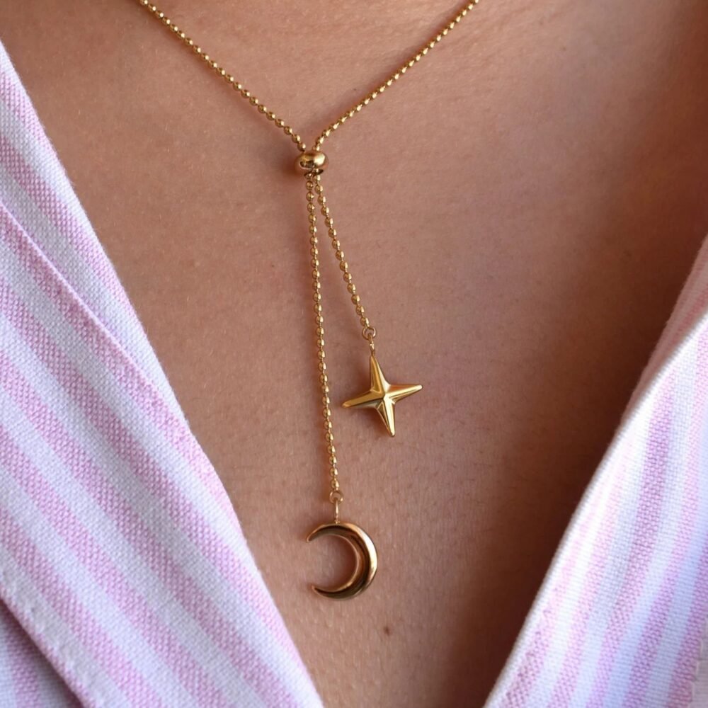 Tassel Moon Star Necklace