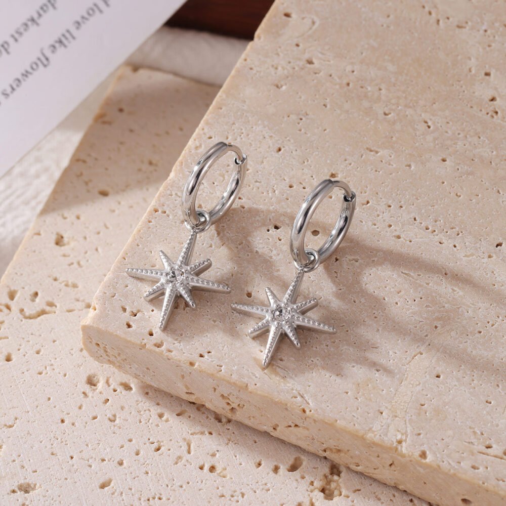 Star Twinkling Star Geometric Type Earrings - Image 3