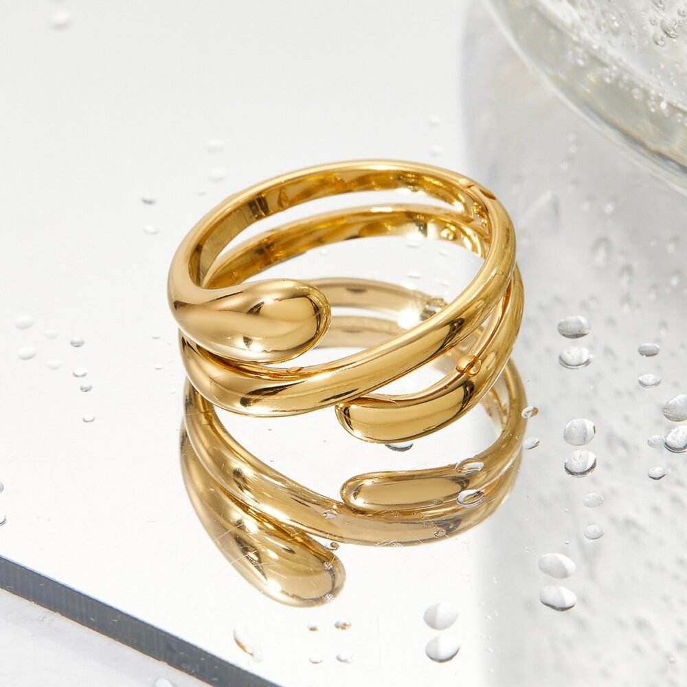 Smooth Multi-Layer Lines Ring - Image 4