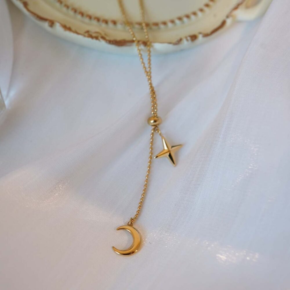 Tassel Moon Star Necklace - Image 4