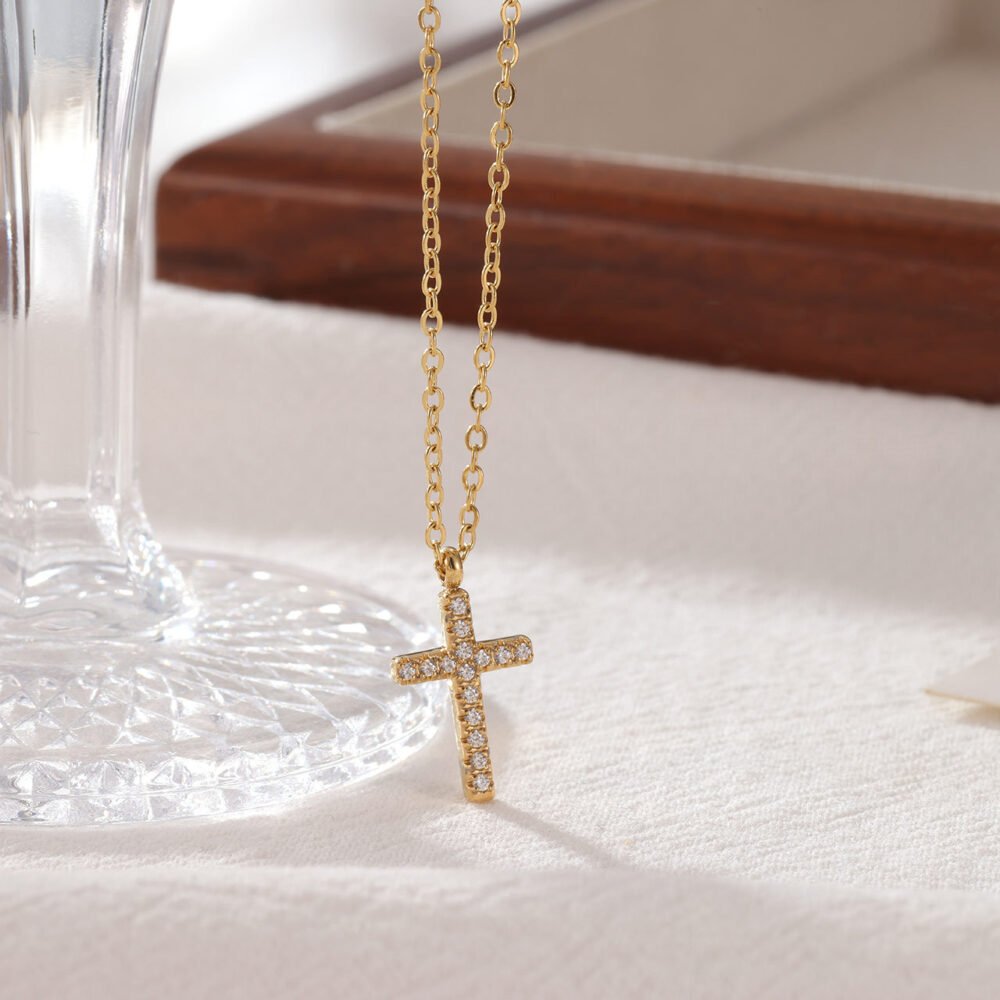 Stainless Steel Cross Necklace - Image 2