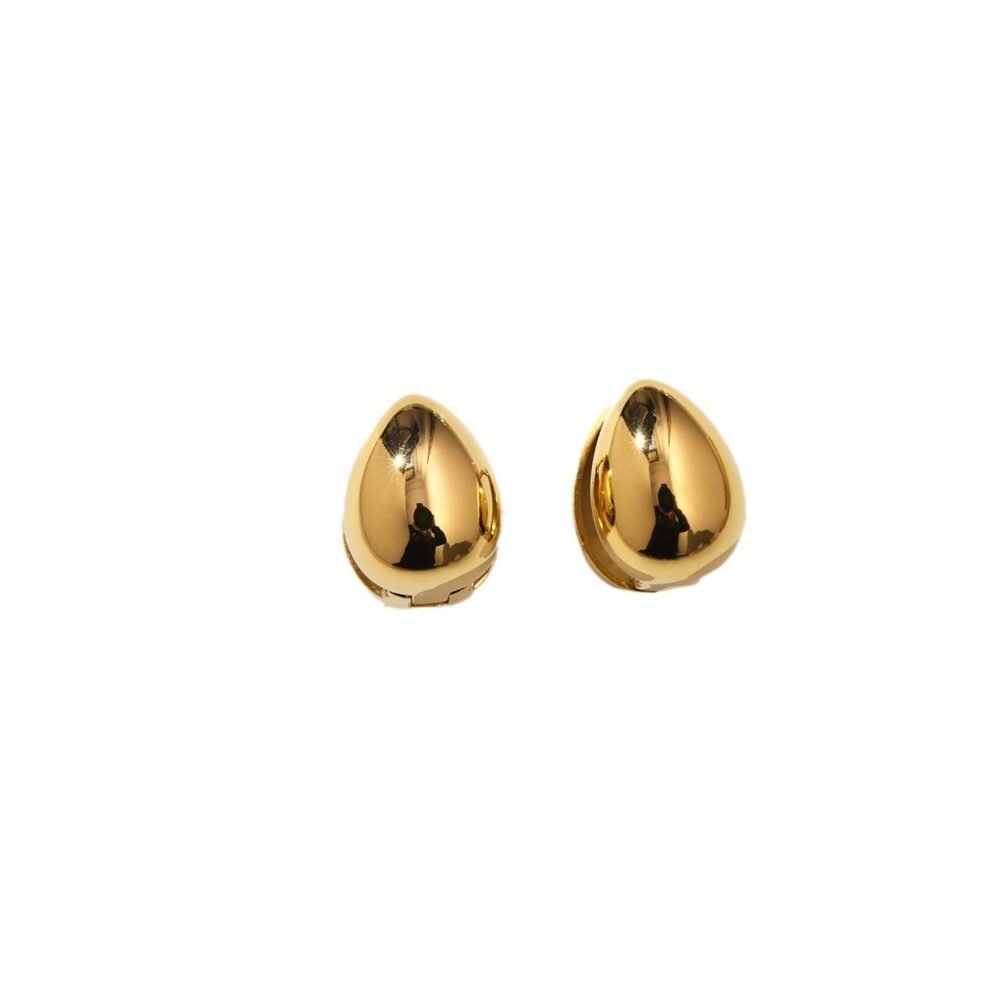 Water Drop-Shaped Smooth Surface Earrings - Image 5