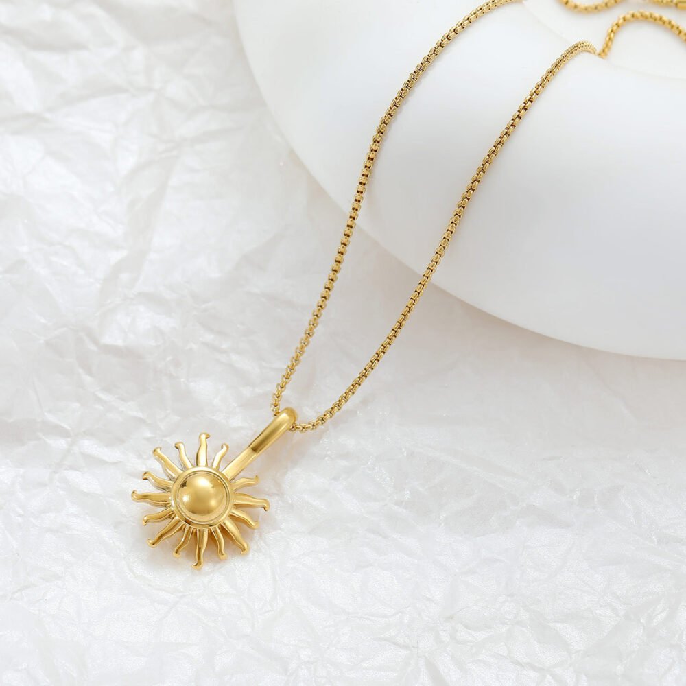 Sunflower Stainless Steel Necklace - Image 4