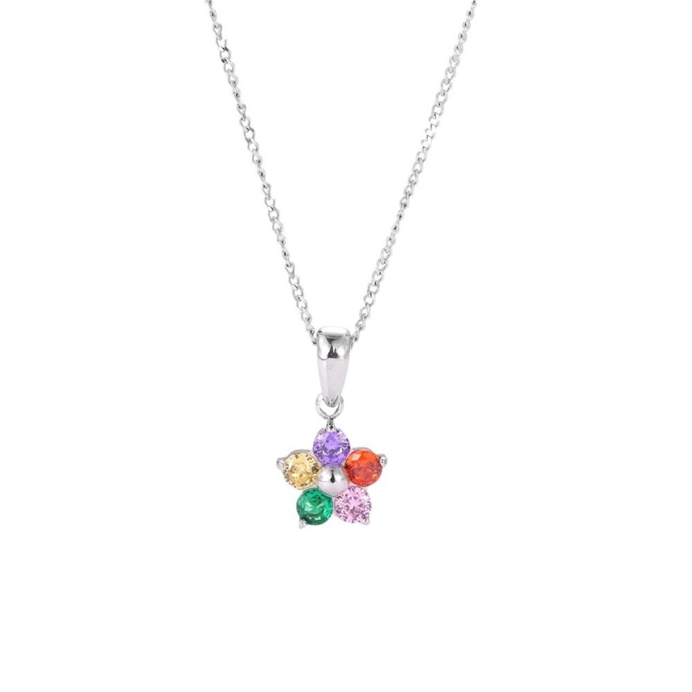 Flower Stainless Steel Necklace - Image 5