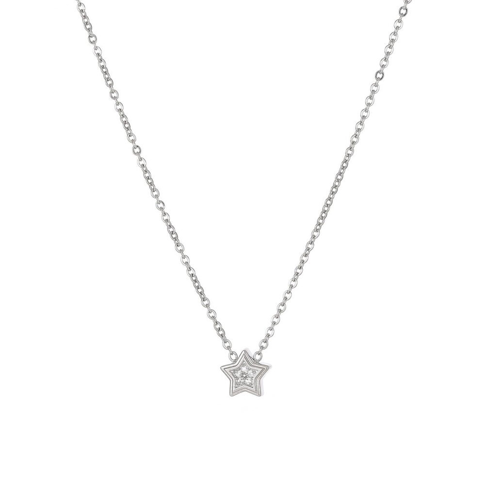 Five-Pointed Star With Diamonds Necklace - Image 5