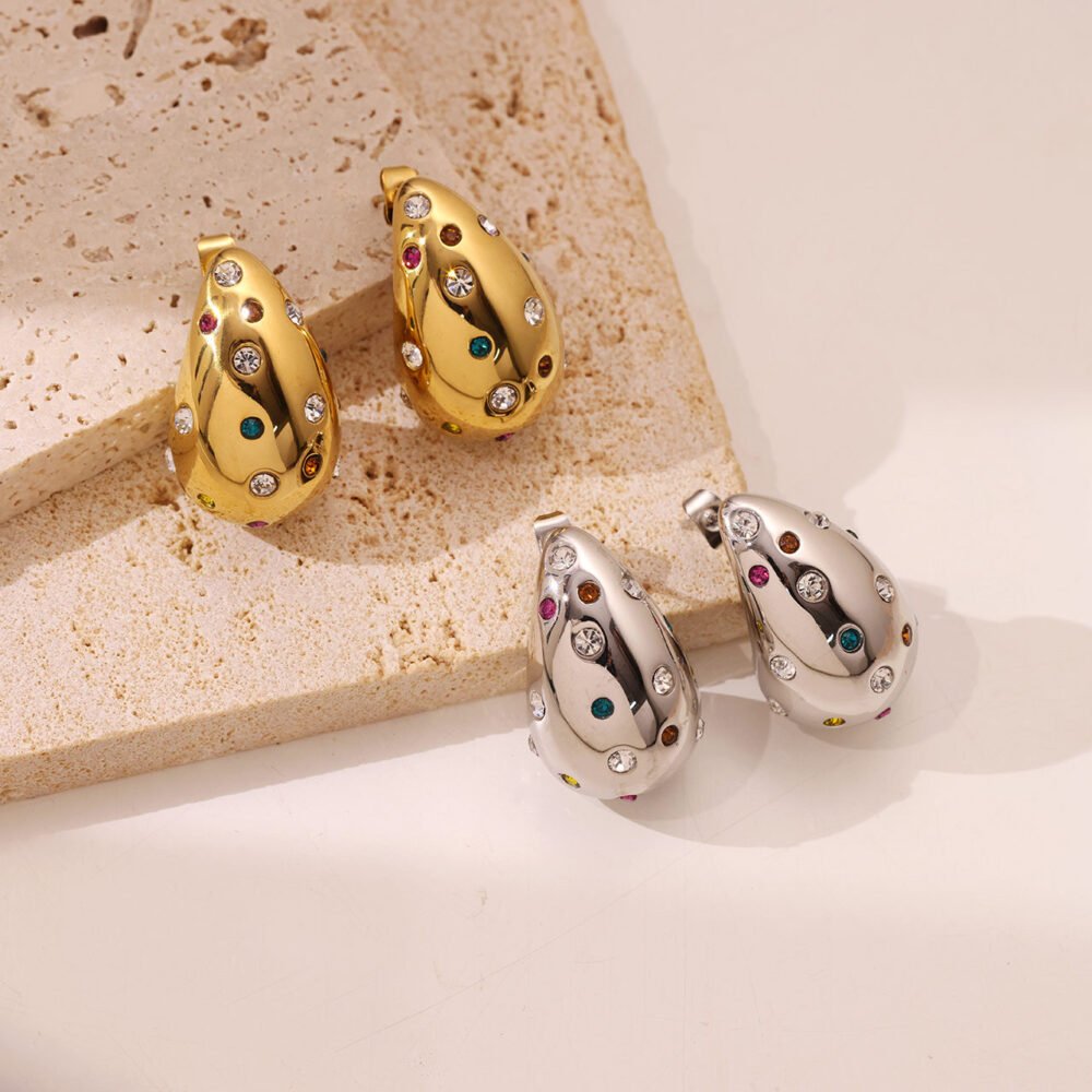 Inlaid With Water Drops Earrings