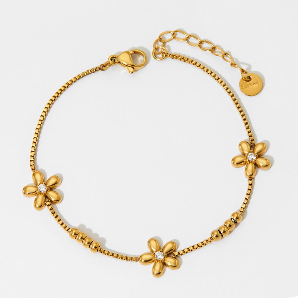 Flower Round Beads Bracelet - Image 5
