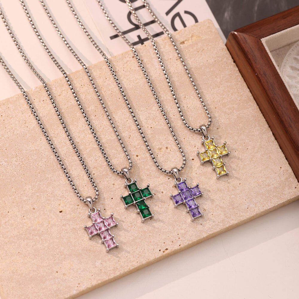 Cross Pattern Necklace - Image 3
