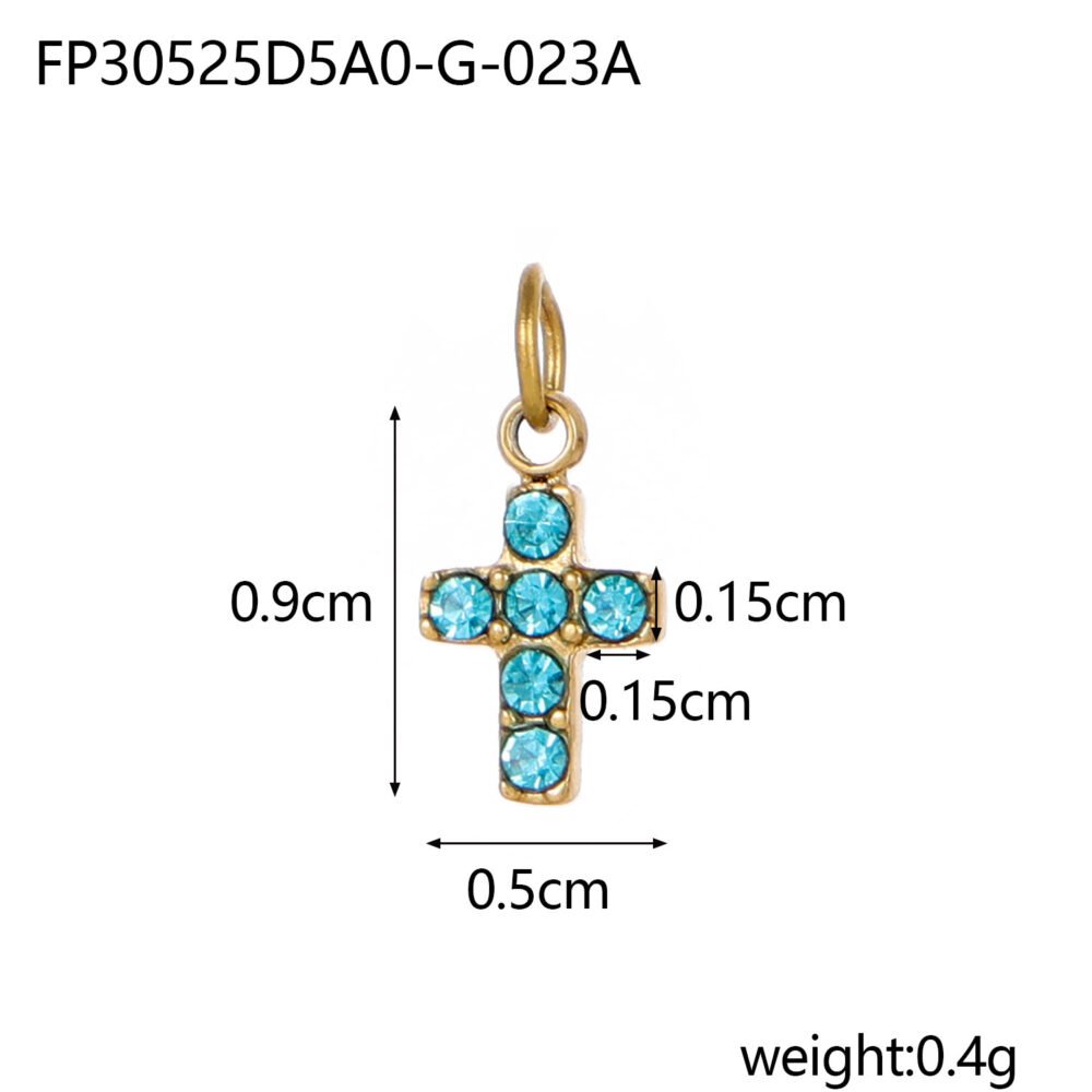 Cross With Diamond Pendants & Charms - Image 4