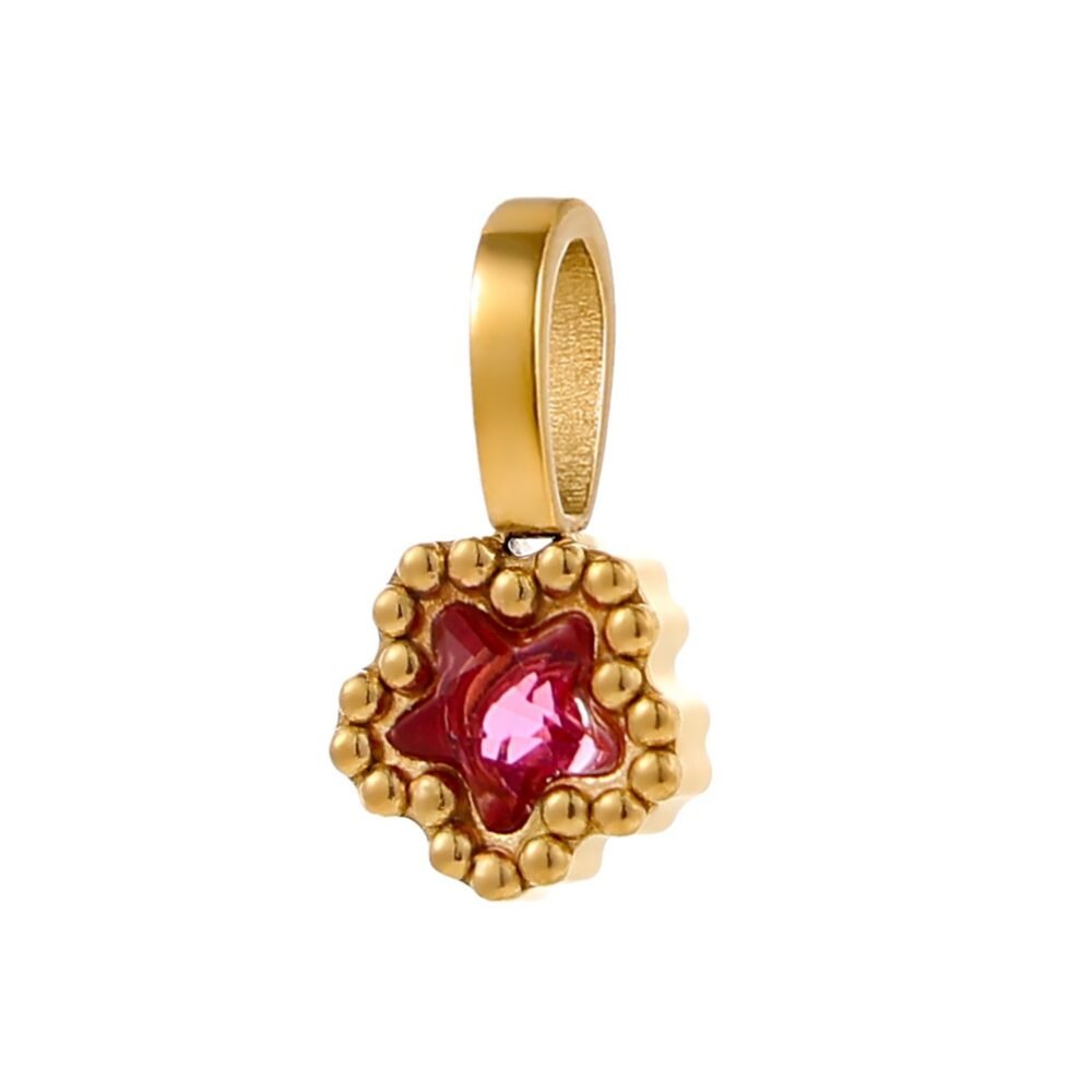 Five-Pointed Star Zircon December Birthstone Pendants & Charms - Image 5