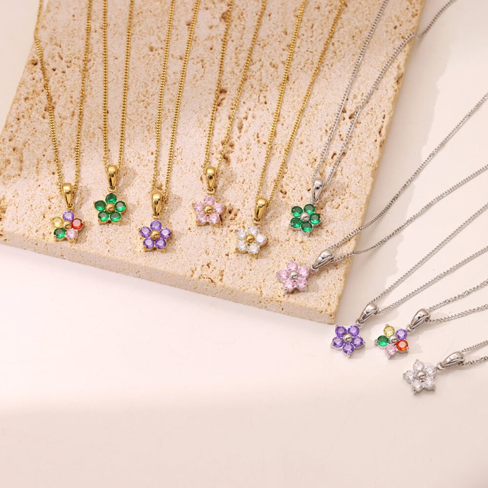 Flower Stainless Steel Necklace