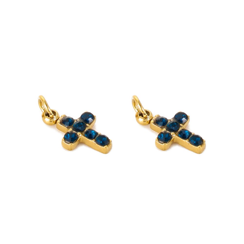 Cross With Diamond Pendants & Charms - Image 3