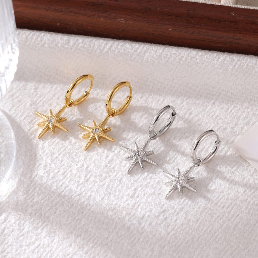 Star Twinkling Star Geometric Type Earrings