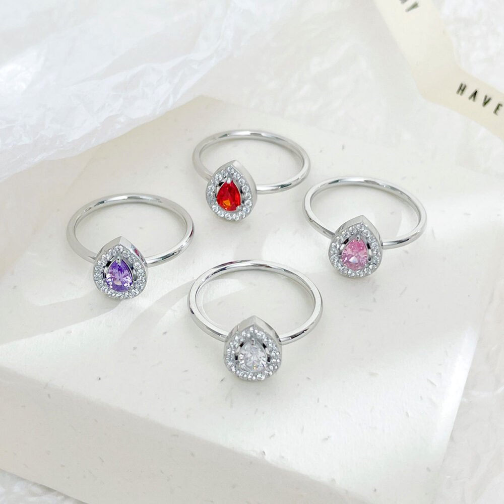 Teardrop Zircon Ring - Image 3
